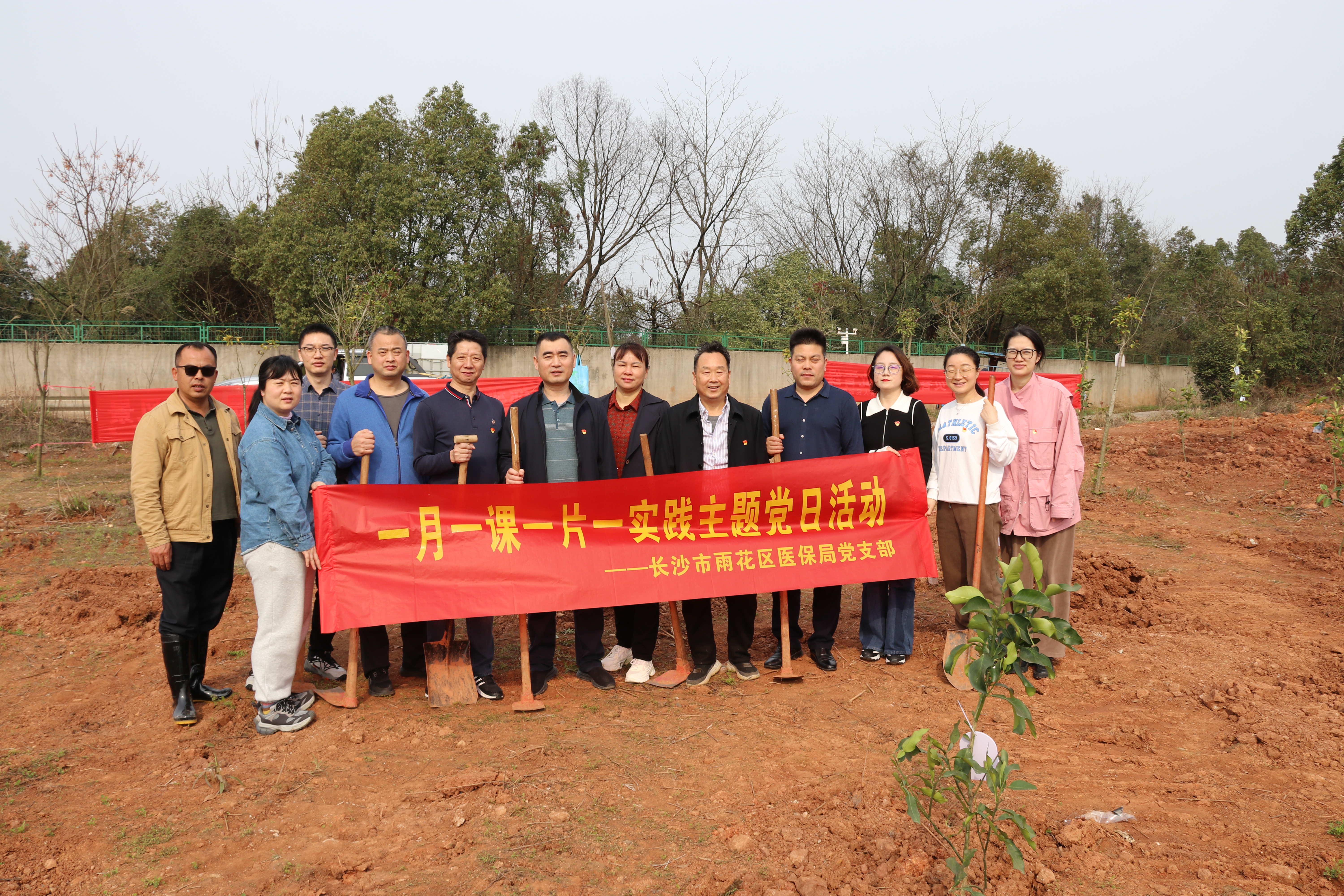 不负好春光 医保植树忙